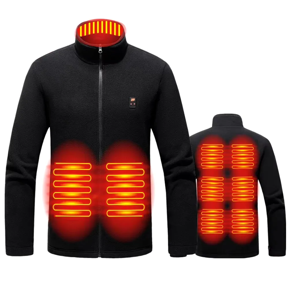 9 Area Heated Polar Fleece Jacket