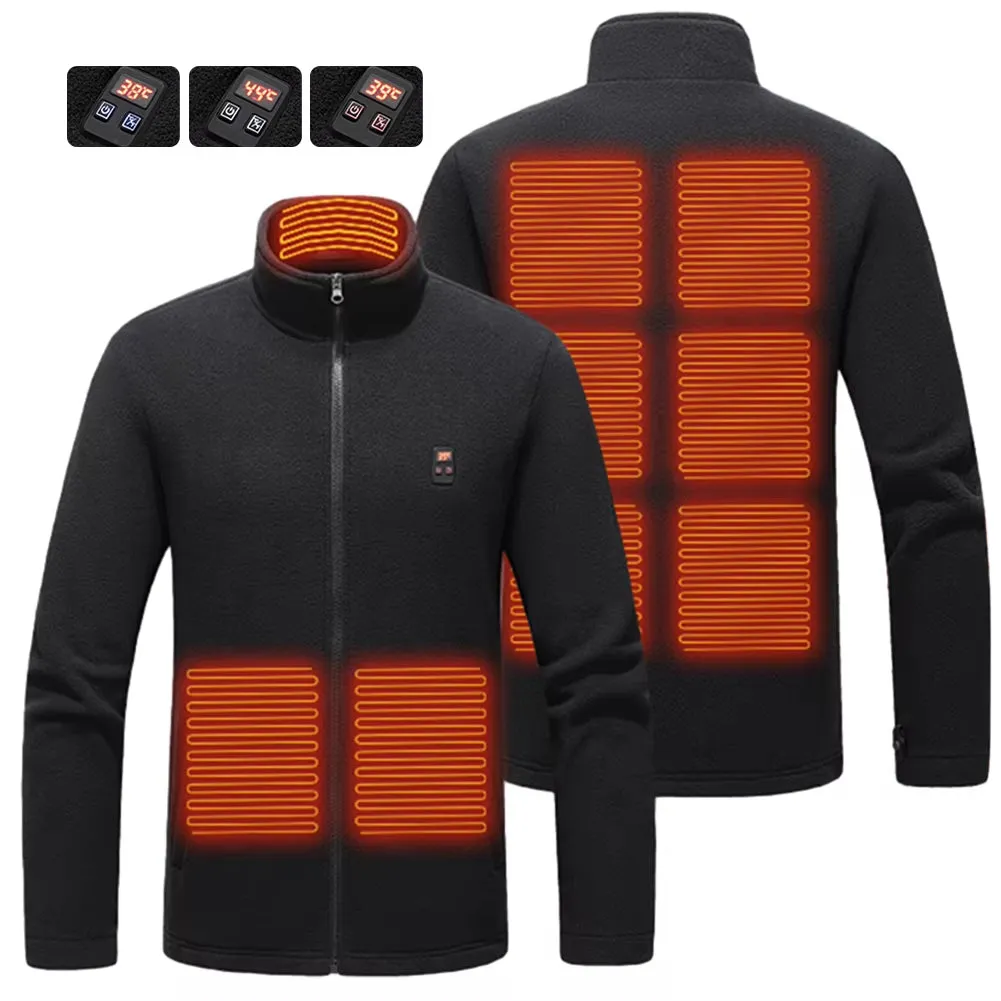 9 Area Heated Polar Fleece Jacket