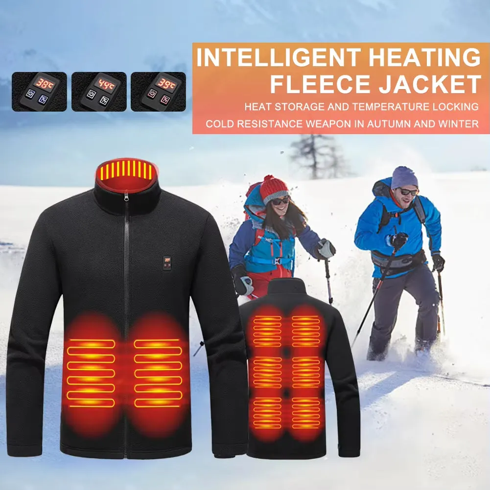 9 Area Heated Polar Fleece Jacket