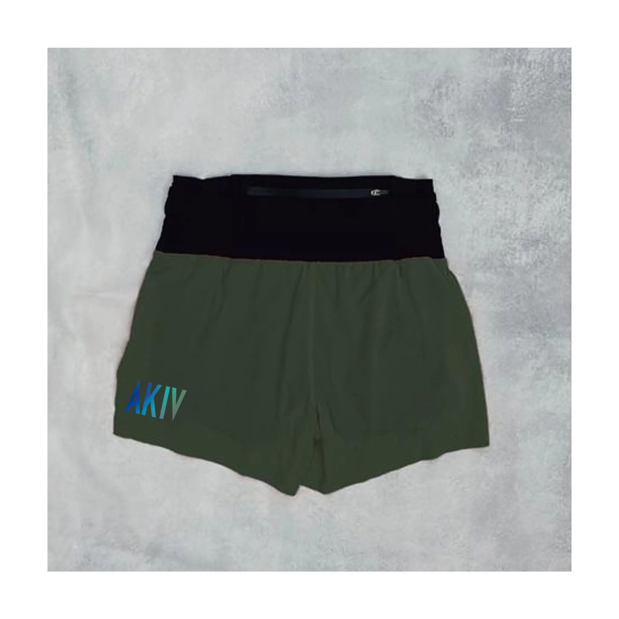 AKIV 2-in-1 Trail Running Shorts Women | Inner Tight | Earth Green