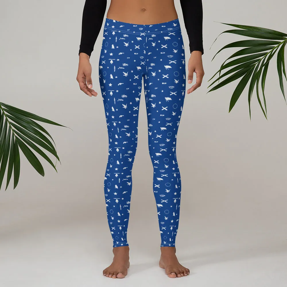 Americana Blue Leggings