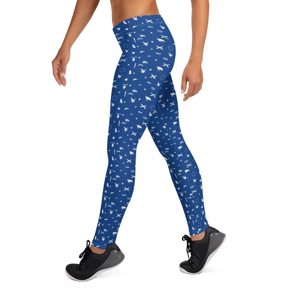 Americana Blue Leggings