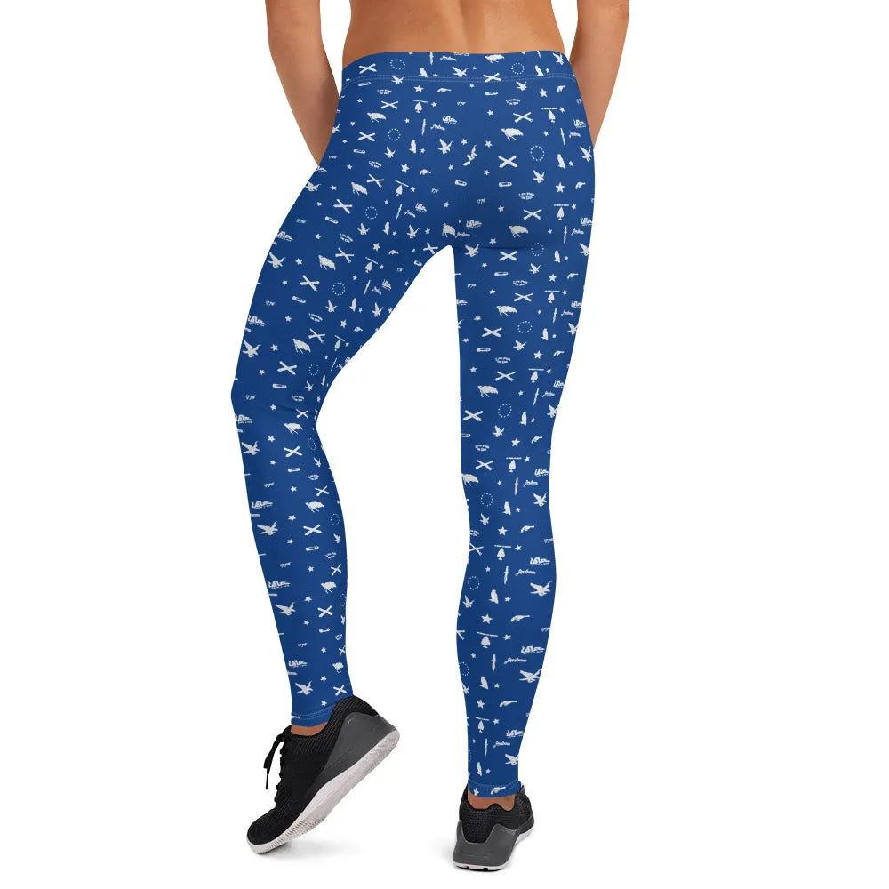 Americana Blue Leggings