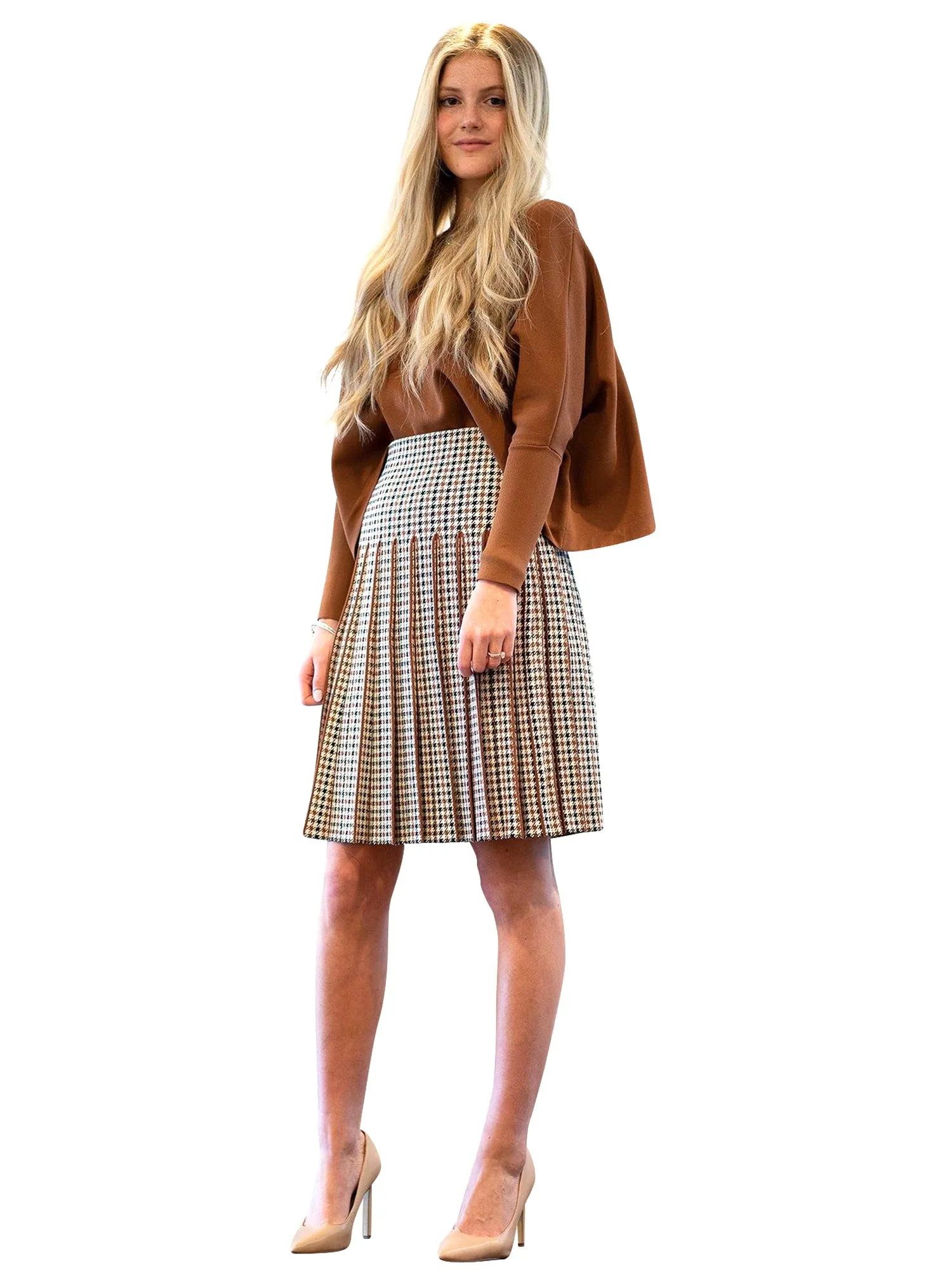 Apparalel Knit Pleat Infinity Skirt