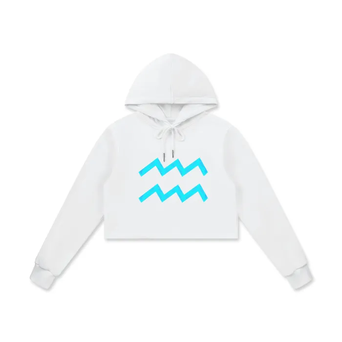 Aquarius Cropped Hoodie