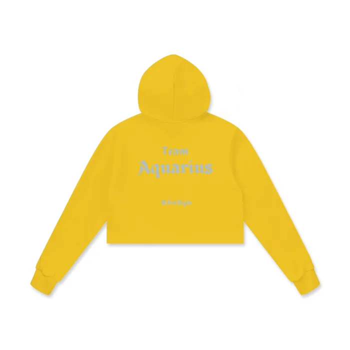 Aquarius Cropped Hoodie