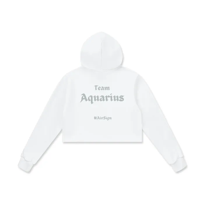 Aquarius Cropped Hoodie