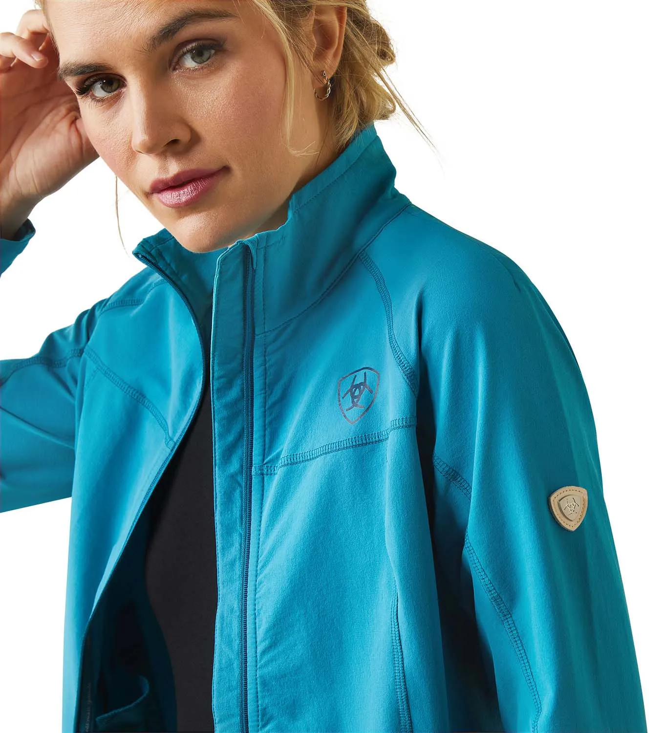 Ariat Women's Agile Softshell Jacket, Mosaic Blue