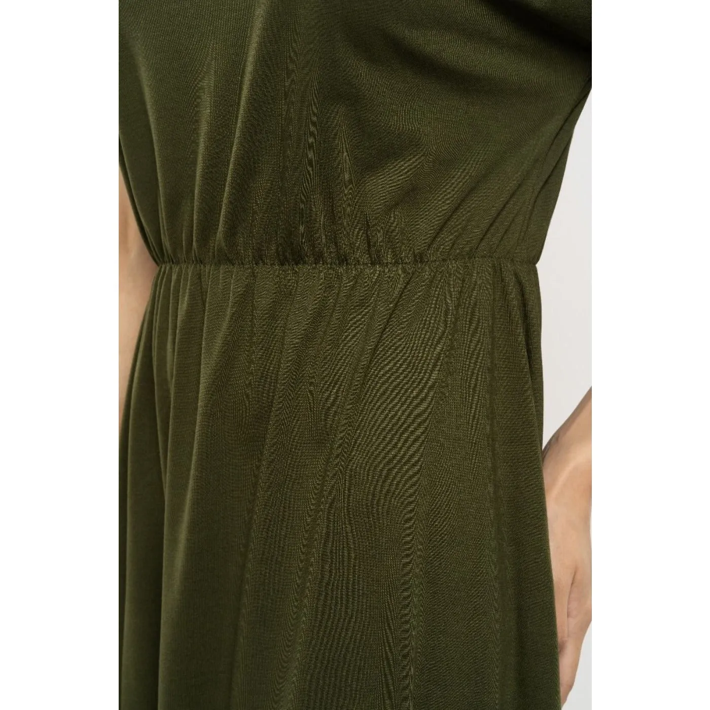 Blueage Green Flowy Midi Dress