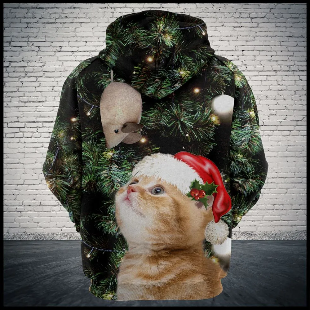 Cat Christmas All Over Print 3D Hoodie For Men And Women, Best Gift For Cat lovers, Best Outfit Christmas