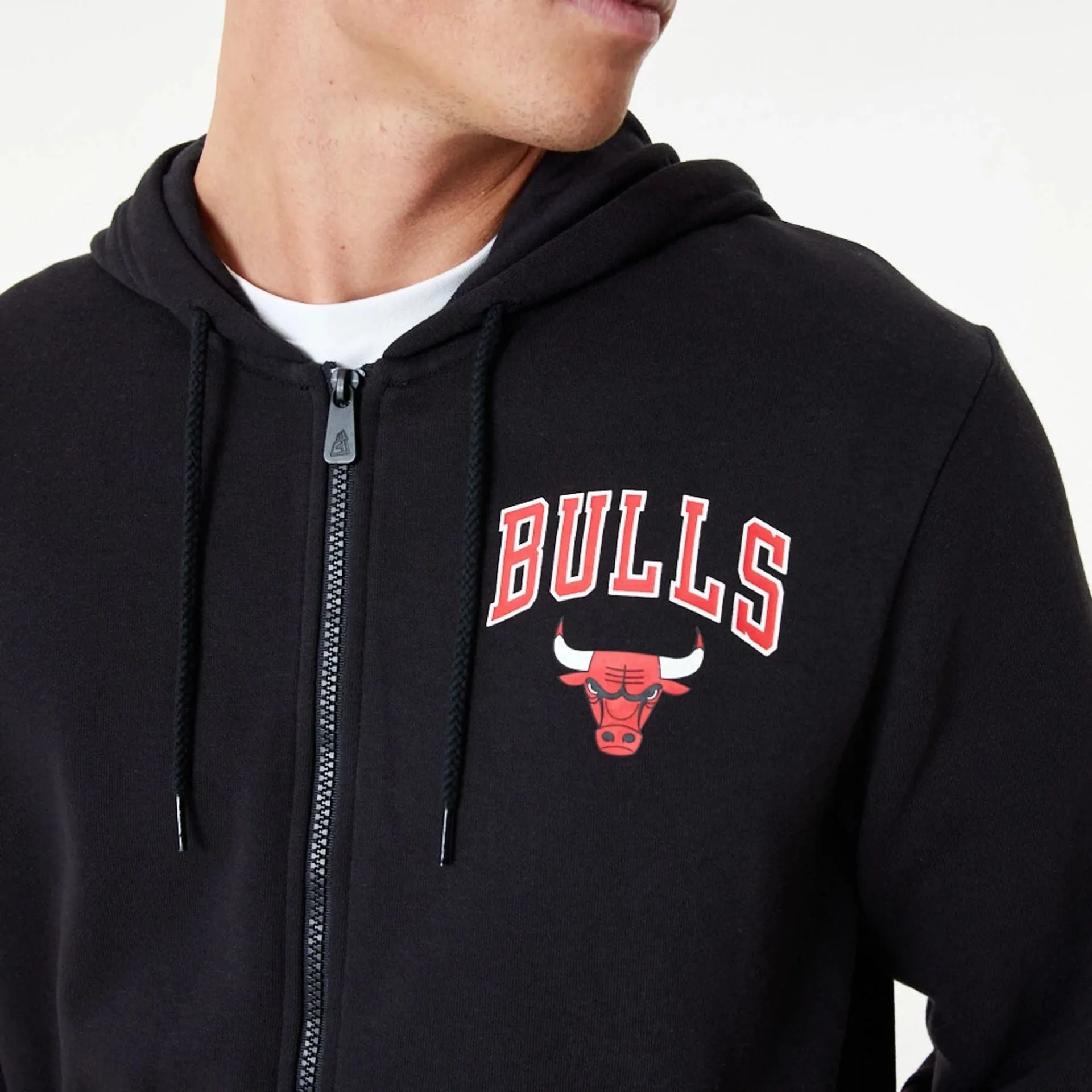 Chicago Bulls NBA Essential Black Full Zip Hoodie