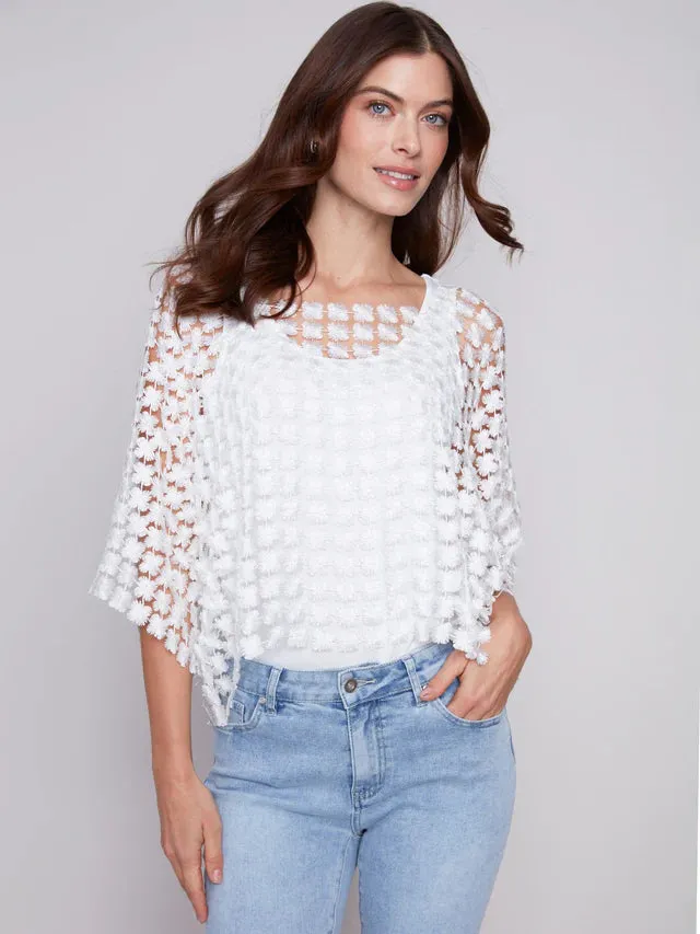 CROCHET FLOWER TOP