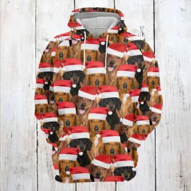 Dachshund Christmas Group All Over Print 3D Hoodie For Men And Women, Best Gift For Dog lovers, Best Outfit Christmas