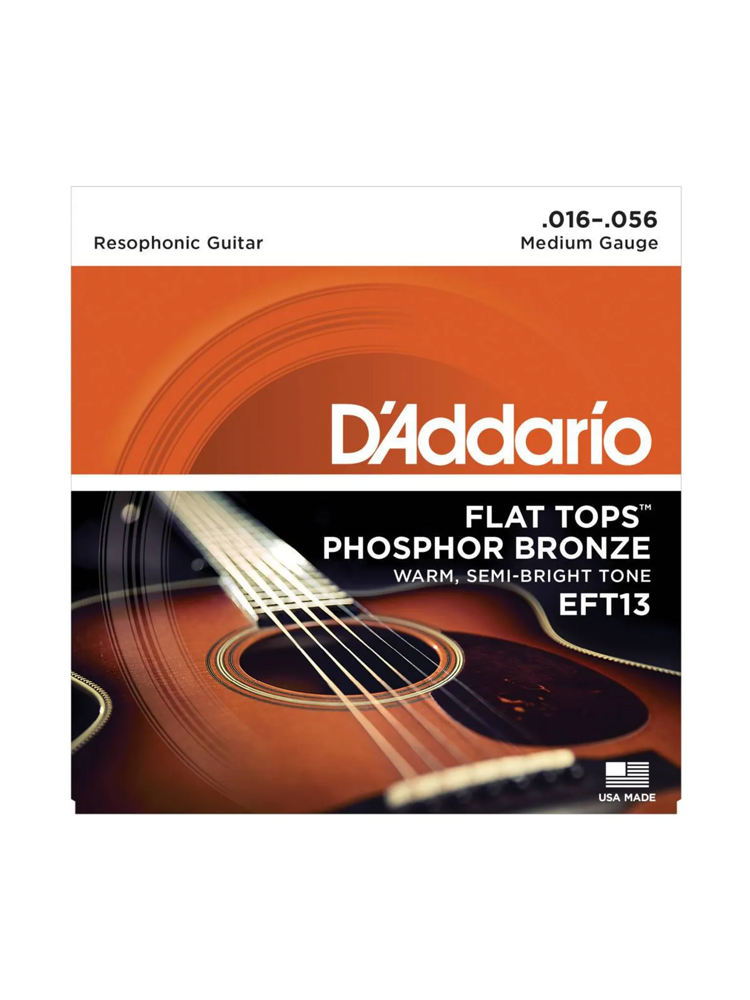 D'Addario Flat Tops Phosphor Bronze