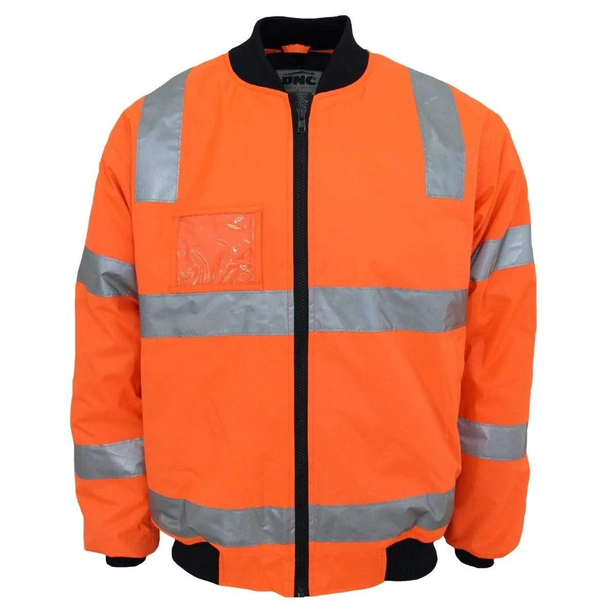 Dnc Workwear Hi-vis Hoop Pattern Flying Jacket Bio-motion Tape - 3769