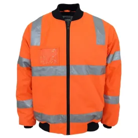 Dnc Workwear Hi-vis Hoop Pattern Flying Jacket Bio-motion Tape - 3769