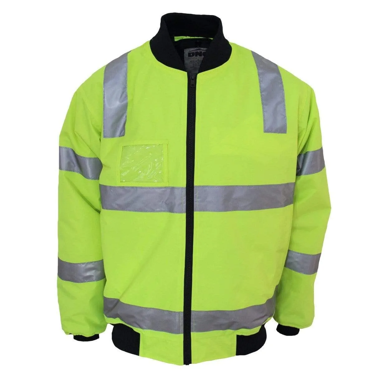 Dnc Workwear Hi-vis Hoop Pattern Flying Jacket Bio-motion Tape - 3769