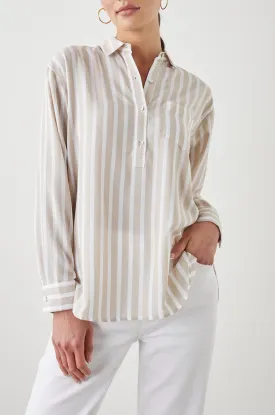 ELLE SHIRT - NATURAL STRIPE