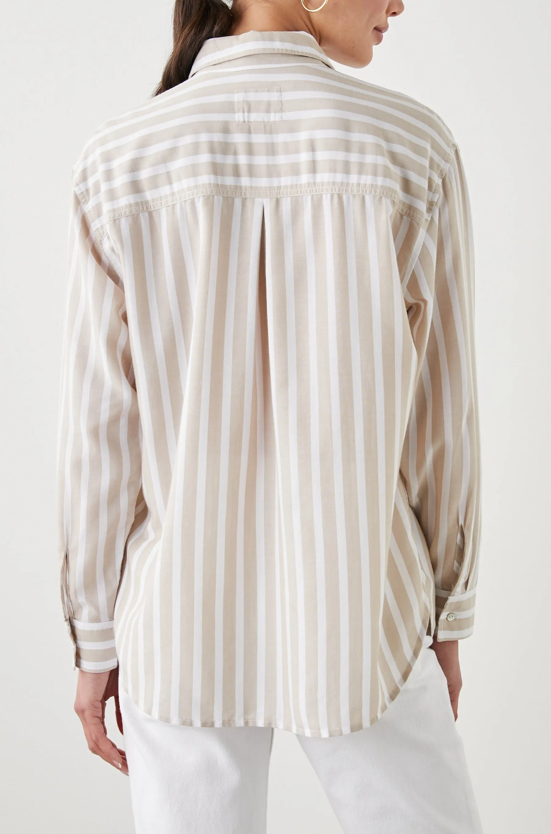 ELLE SHIRT - NATURAL STRIPE