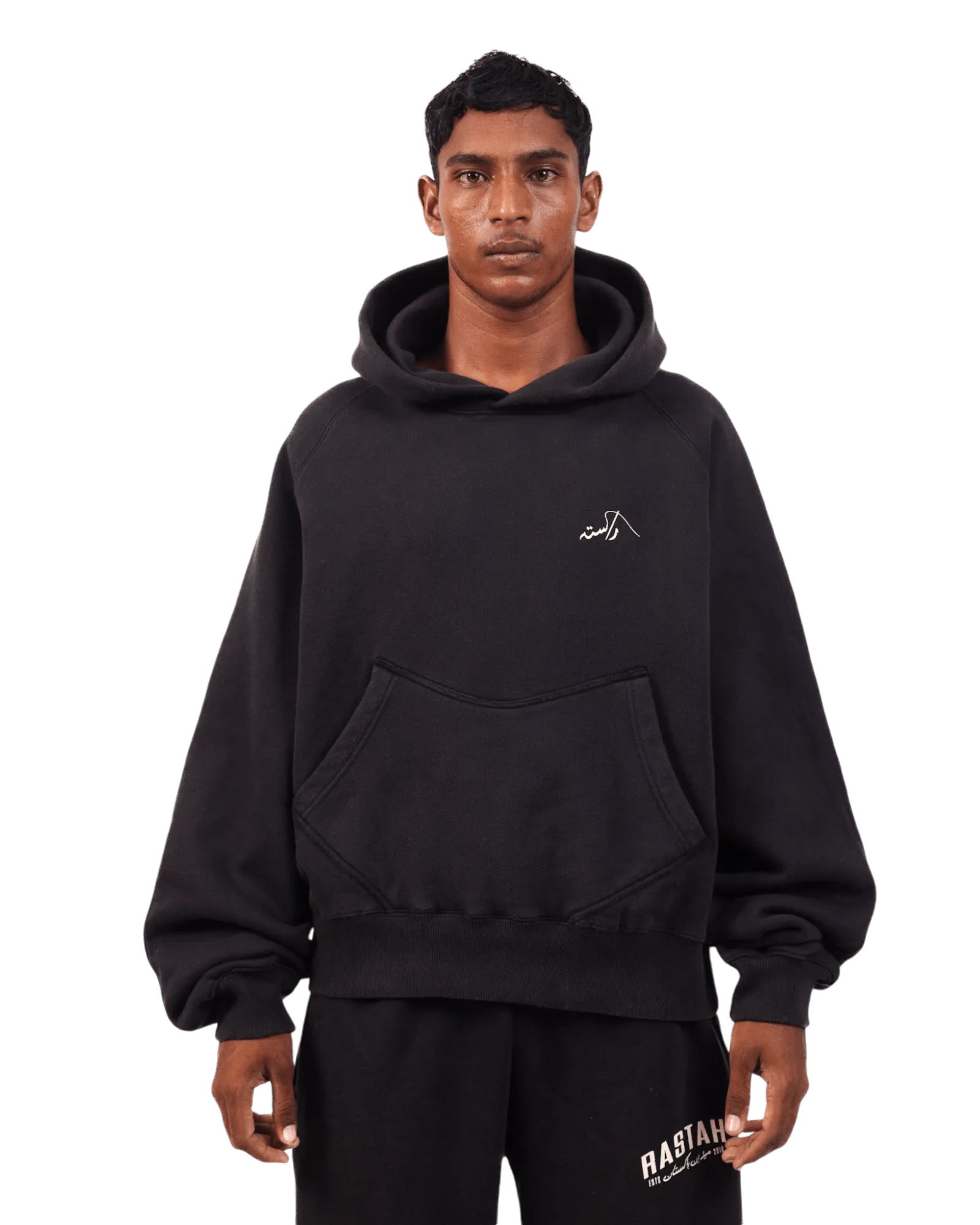 FADED BLACK LOGO HOODIE (v2)