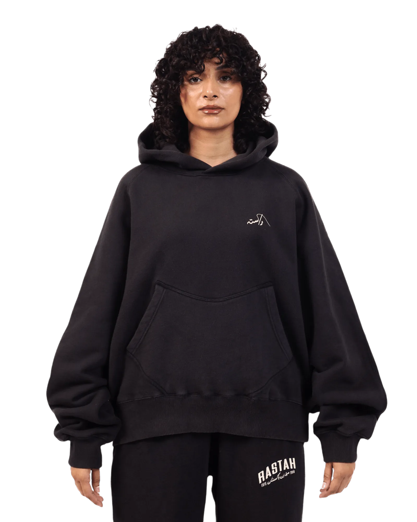 FADED BLACK LOGO HOODIE (v2)