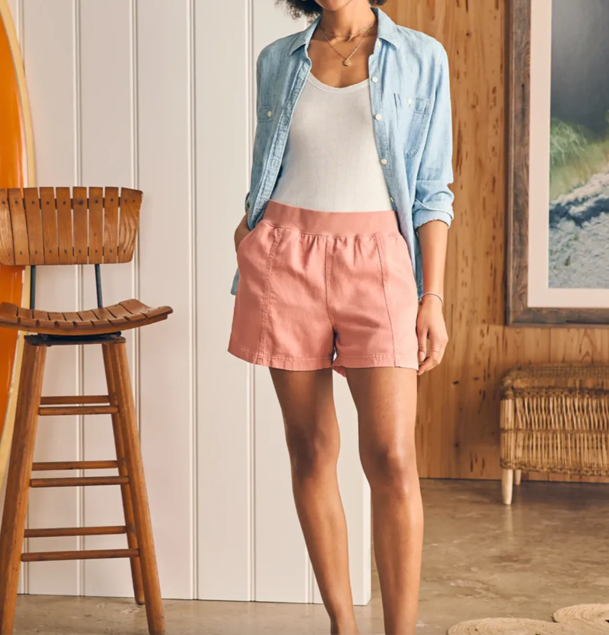 Faherty Arlie Short Faded Flag