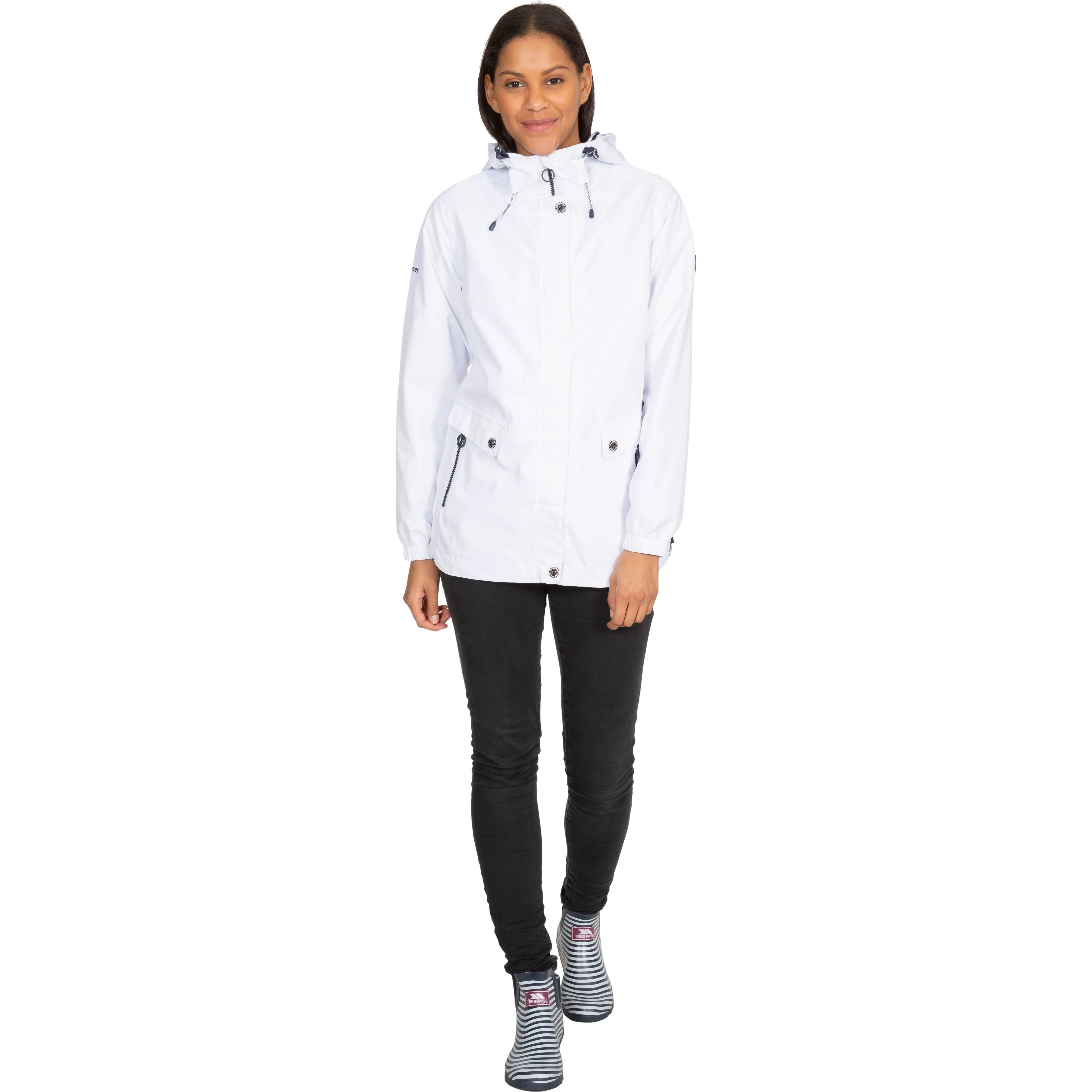 Flourish Womens Unpadded Waterproof Jacket in White