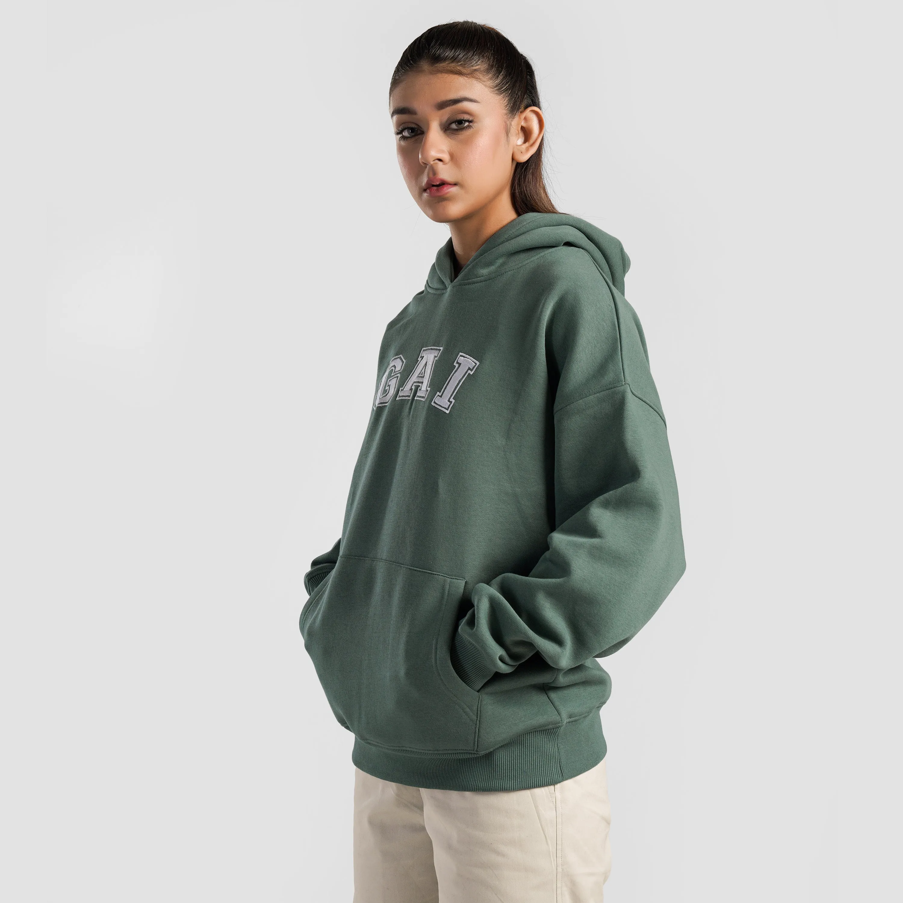 GA-I Essence Oversized Hoodie (Green)