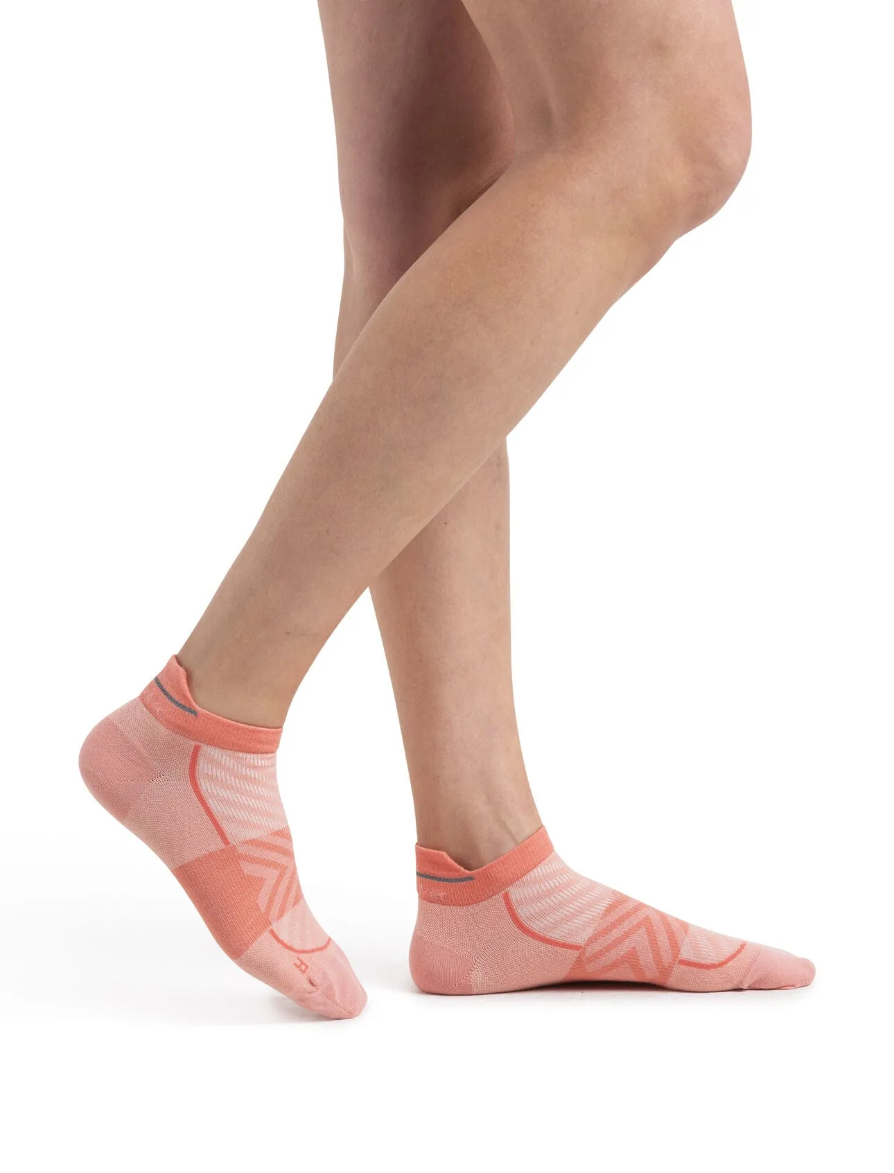 Icebreaker Merino Blend Run  Ultralight Micro Socks (Women's) Glow/Tang