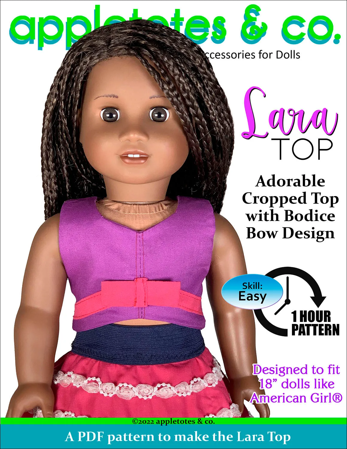 Lara Top 18 Inch Doll Sewing Pattern