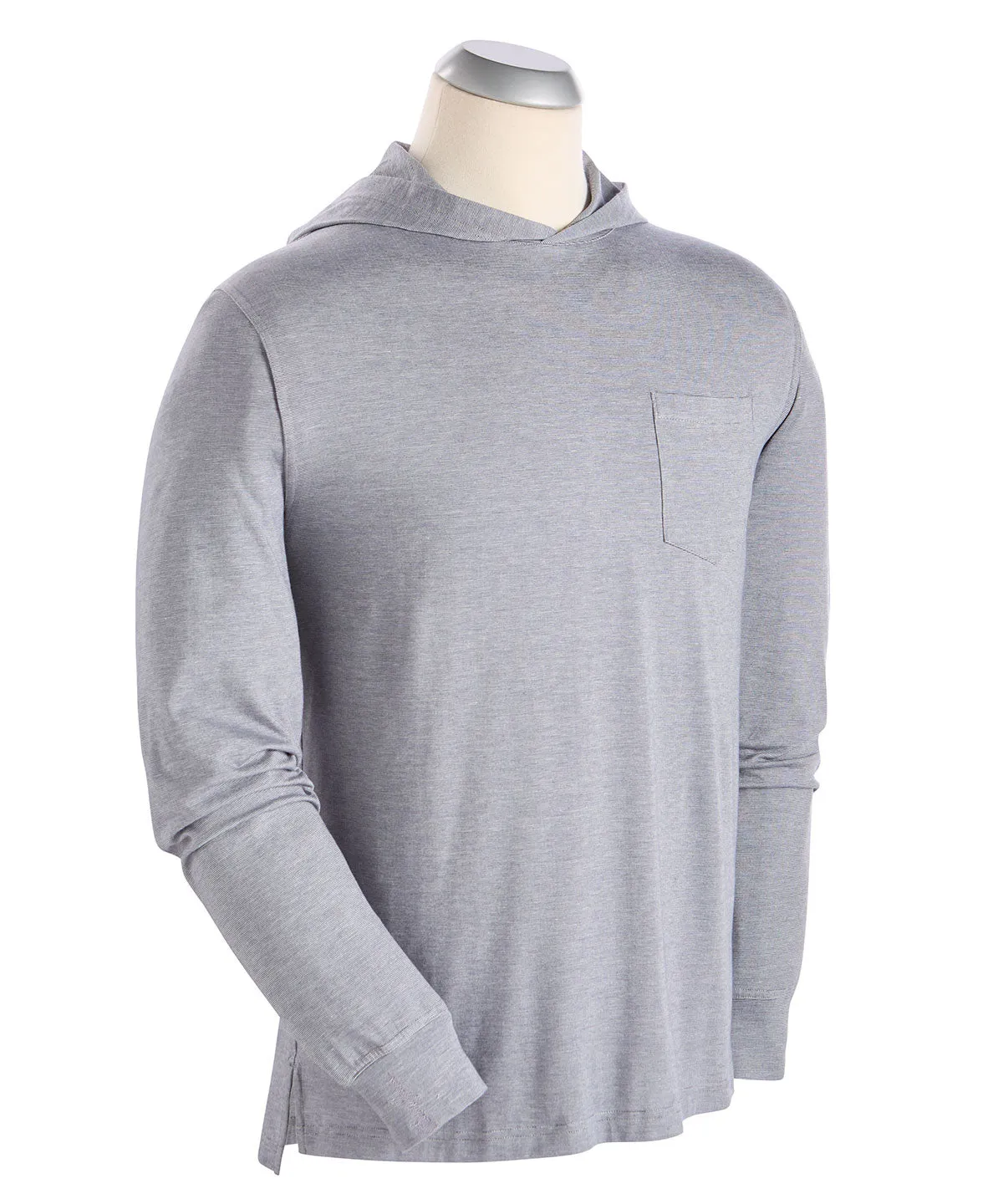 Liquid Stretch Cotton Long-Sleeve Hoodie