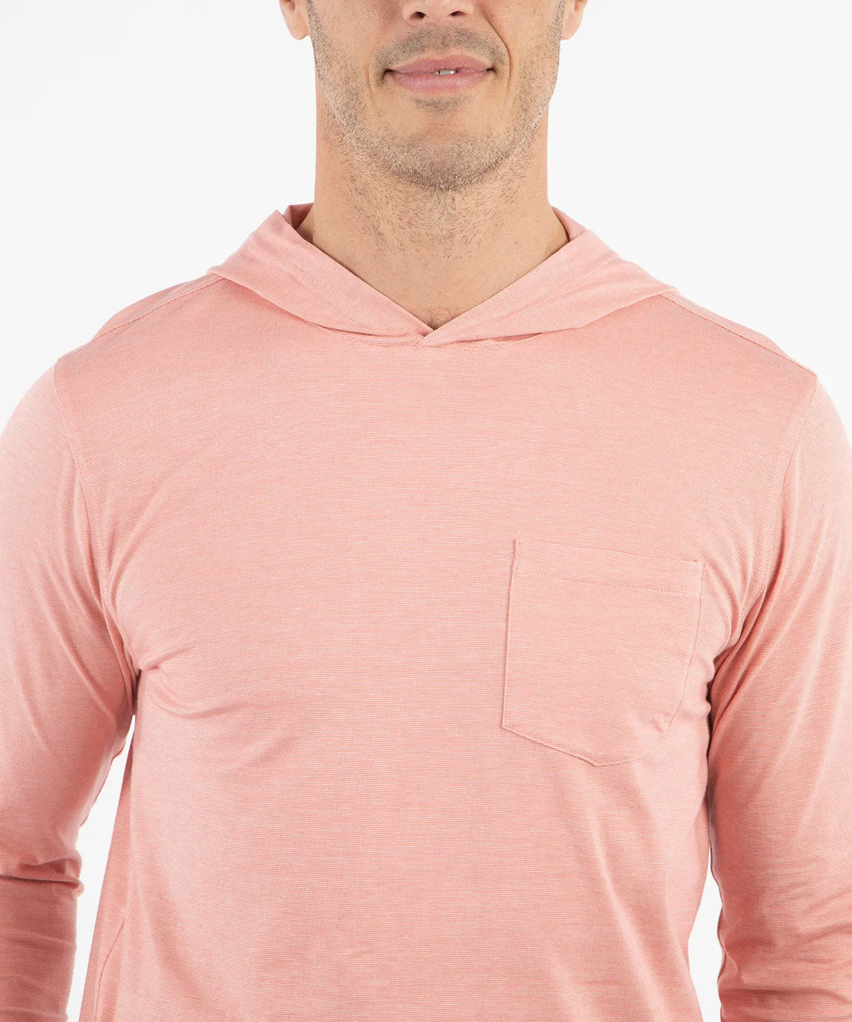 Liquid Stretch Cotton Long-Sleeve Hoodie