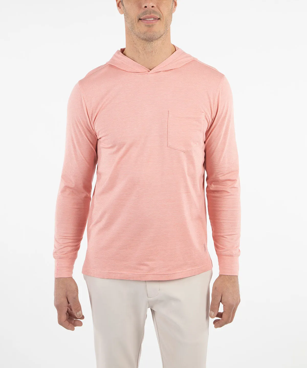 Liquid Stretch Cotton Long-Sleeve Hoodie