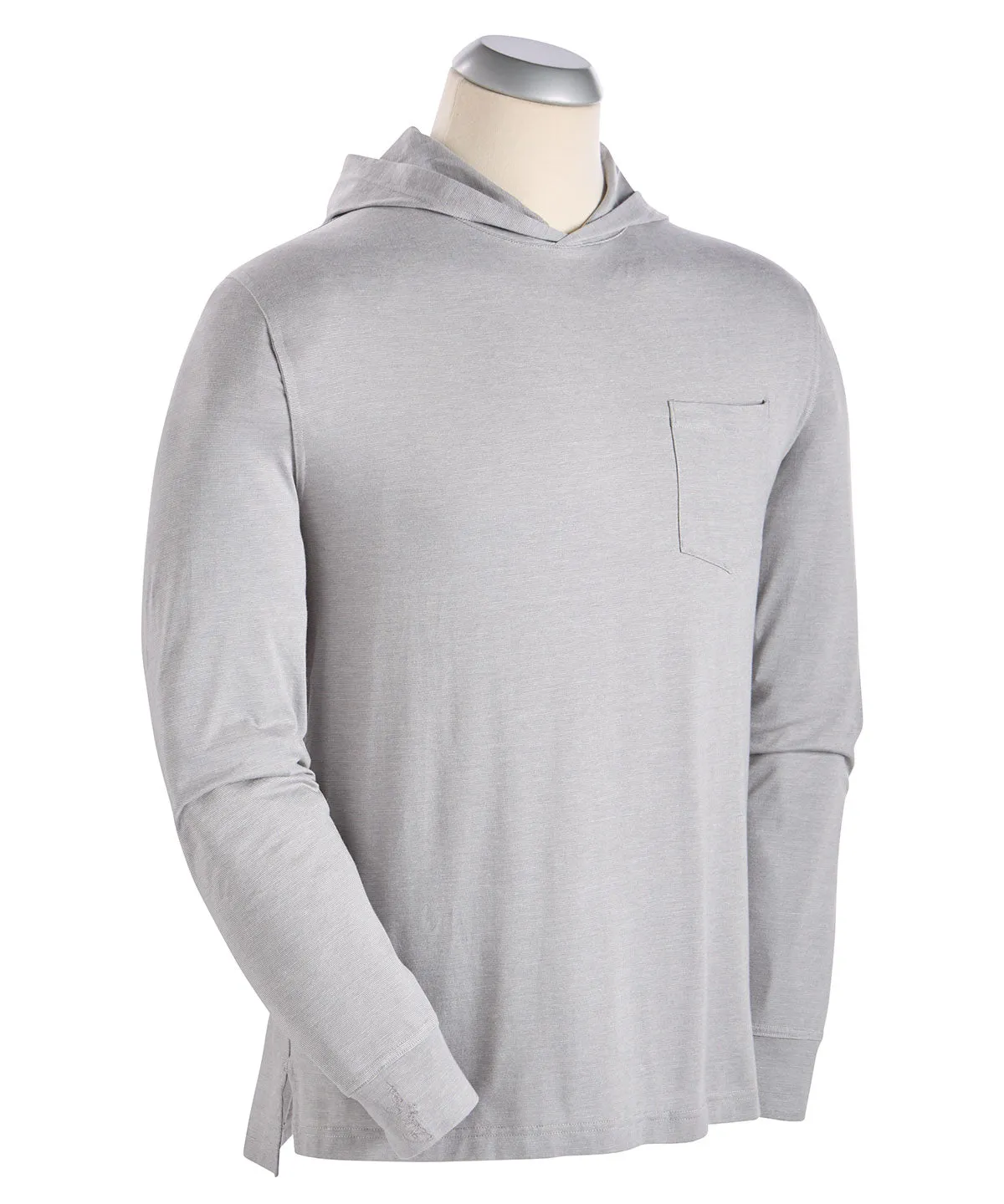 Liquid Stretch Cotton Long-Sleeve Hoodie