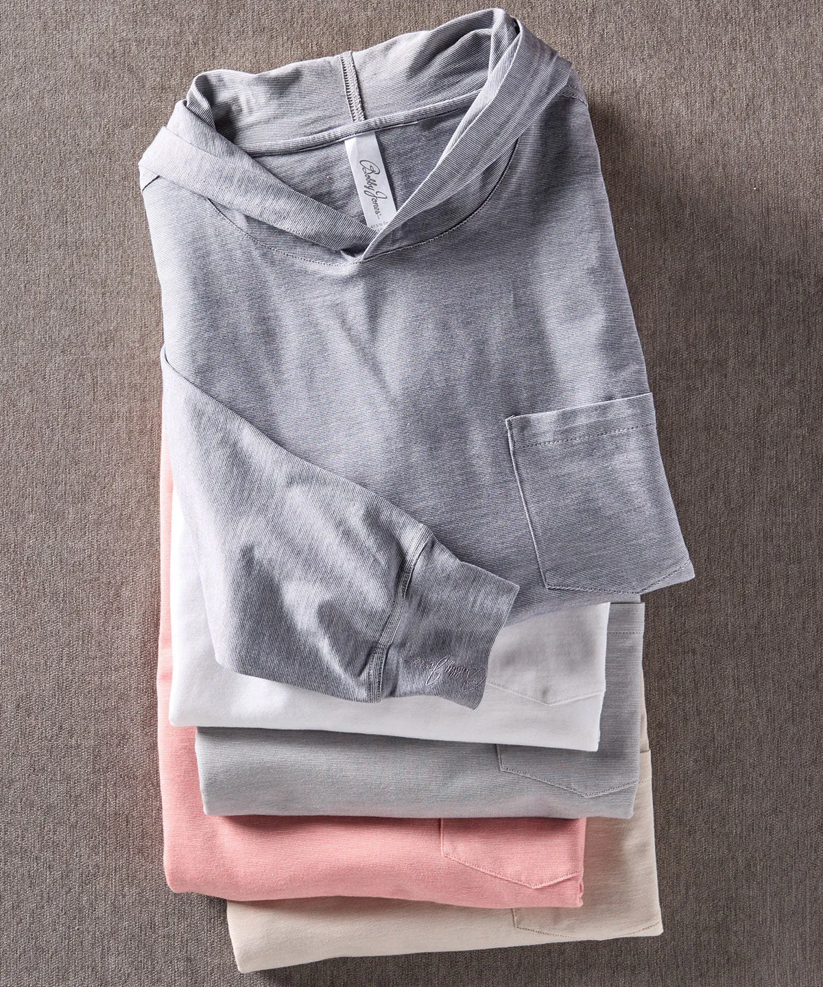 Liquid Stretch Cotton Long-Sleeve Hoodie