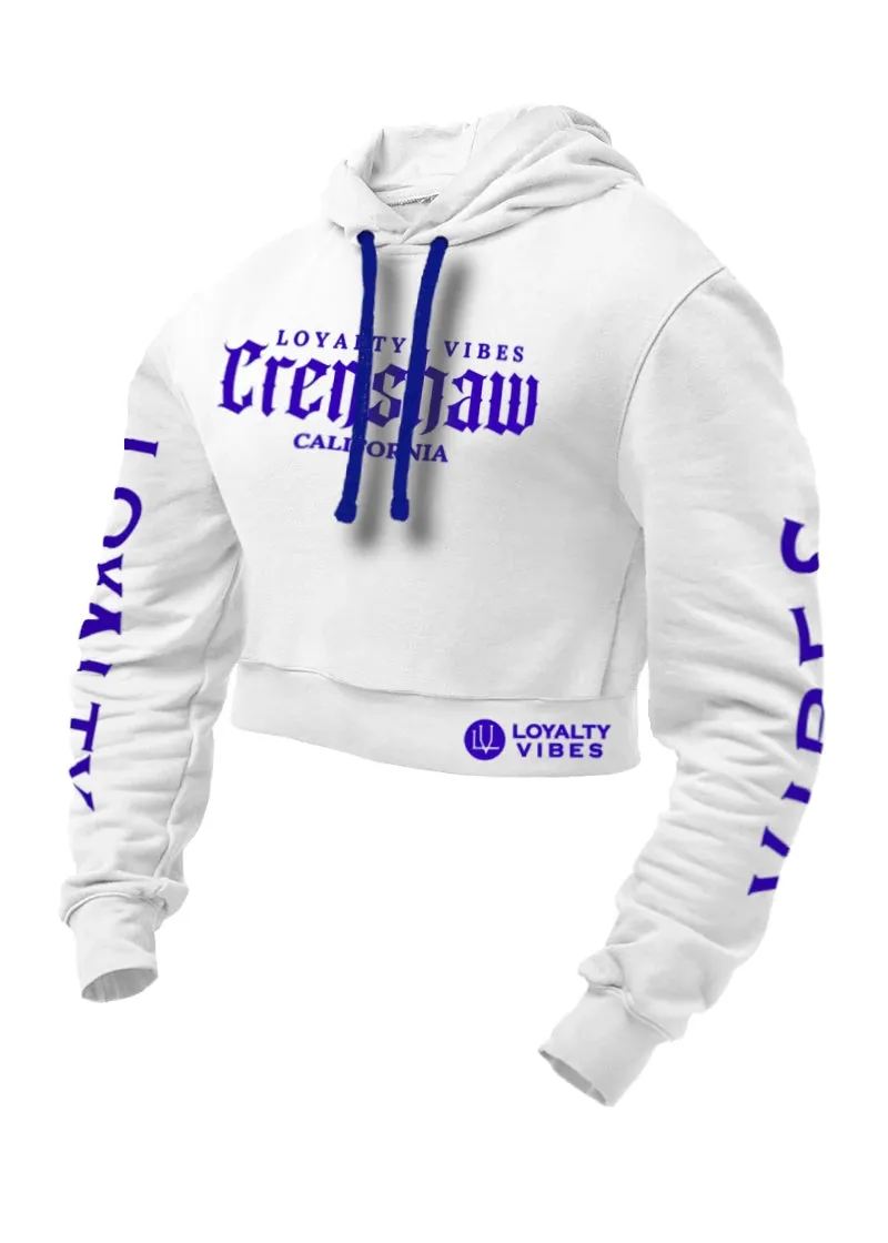 Loyalty Vibes Crenshaw Cropped Hoodie