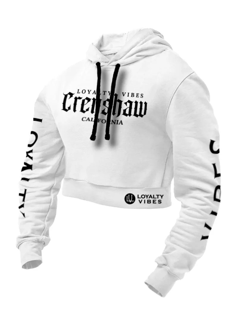 Loyalty Vibes Crenshaw Cropped Hoodie