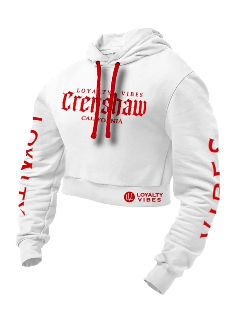 Loyalty Vibes Crenshaw Cropped Hoodie