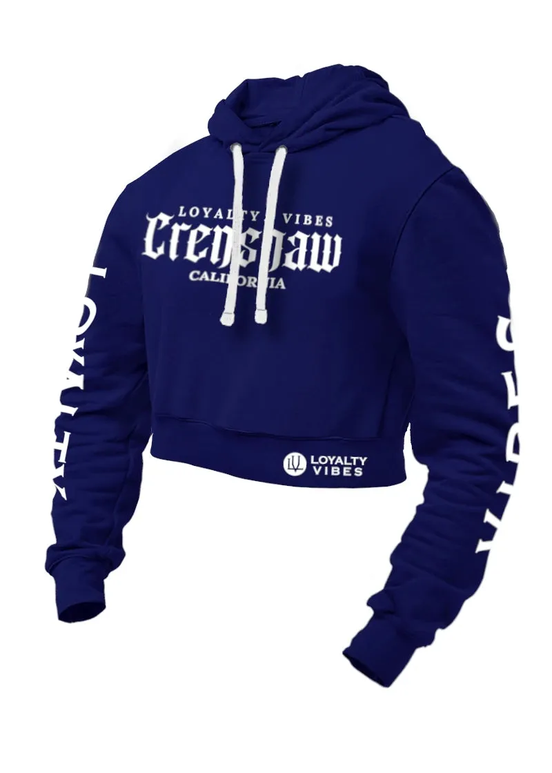 Loyalty Vibes Crenshaw Cropped Hoodie