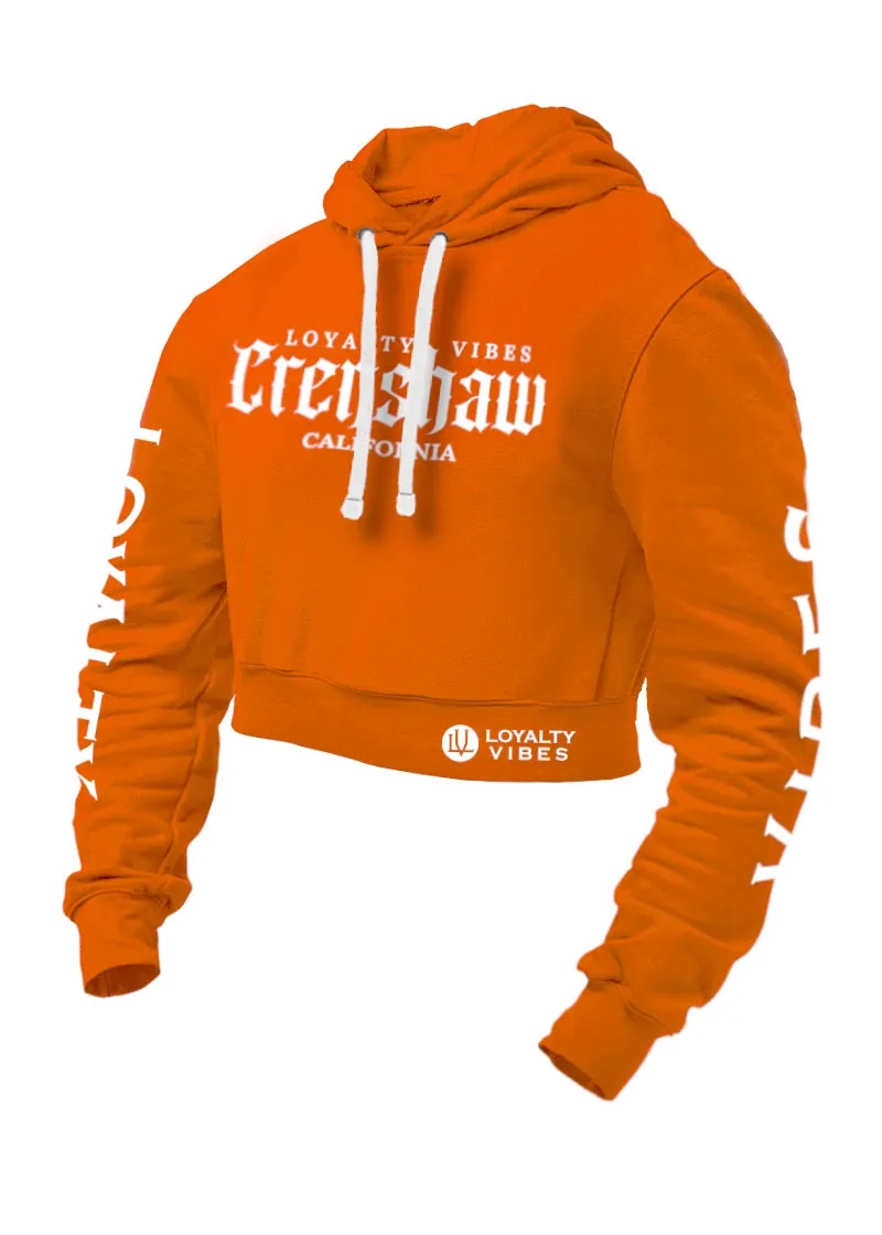 Loyalty Vibes Crenshaw Cropped Hoodie