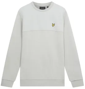 Lyle and Scott Mens Softshell Panel Sweatshirt Cold Grey