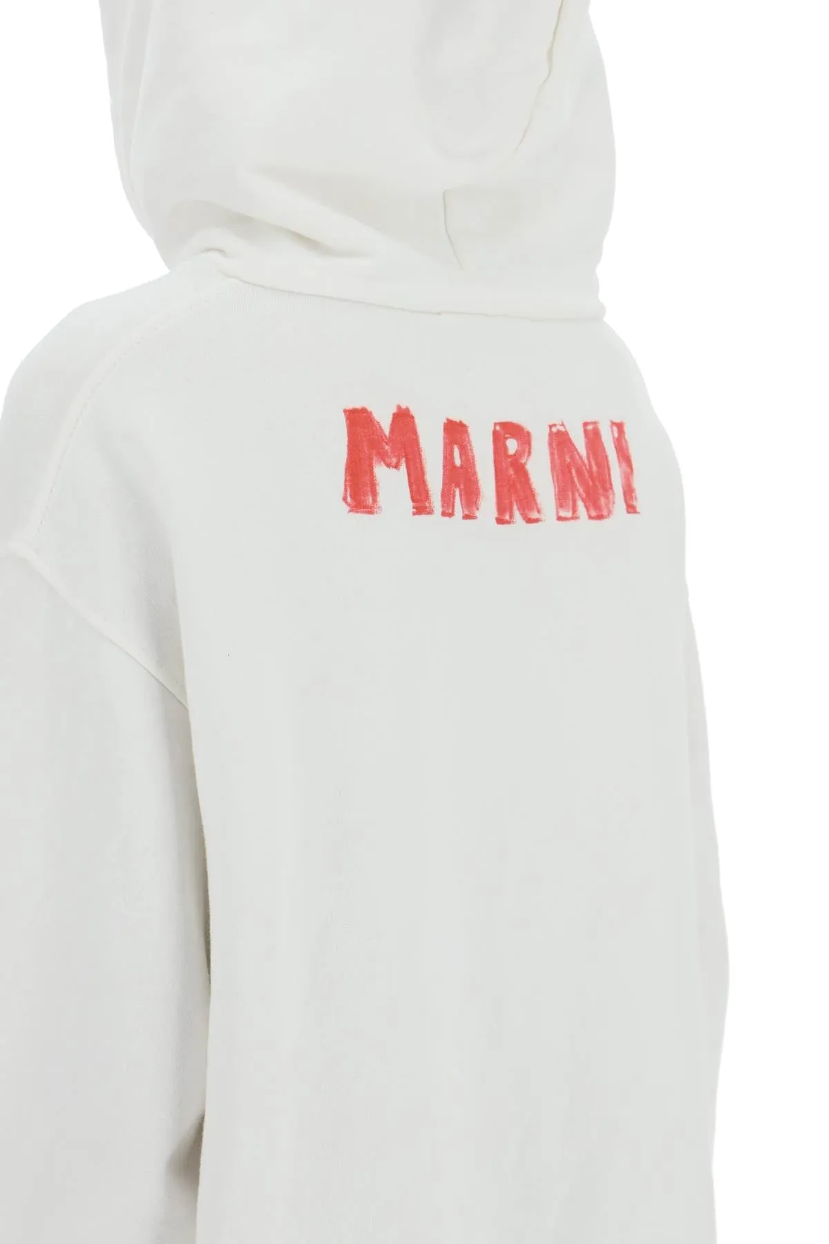 Marni pink dragon print oversized hoodie