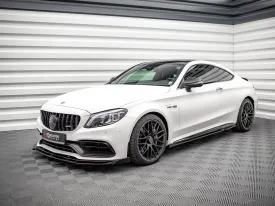 Maxton Design - SIDE SKIRTS DIFFUSERS V.2 MERCEDES-AMG C 63AMG COUPE C205 FACELIFT (2018-2021)