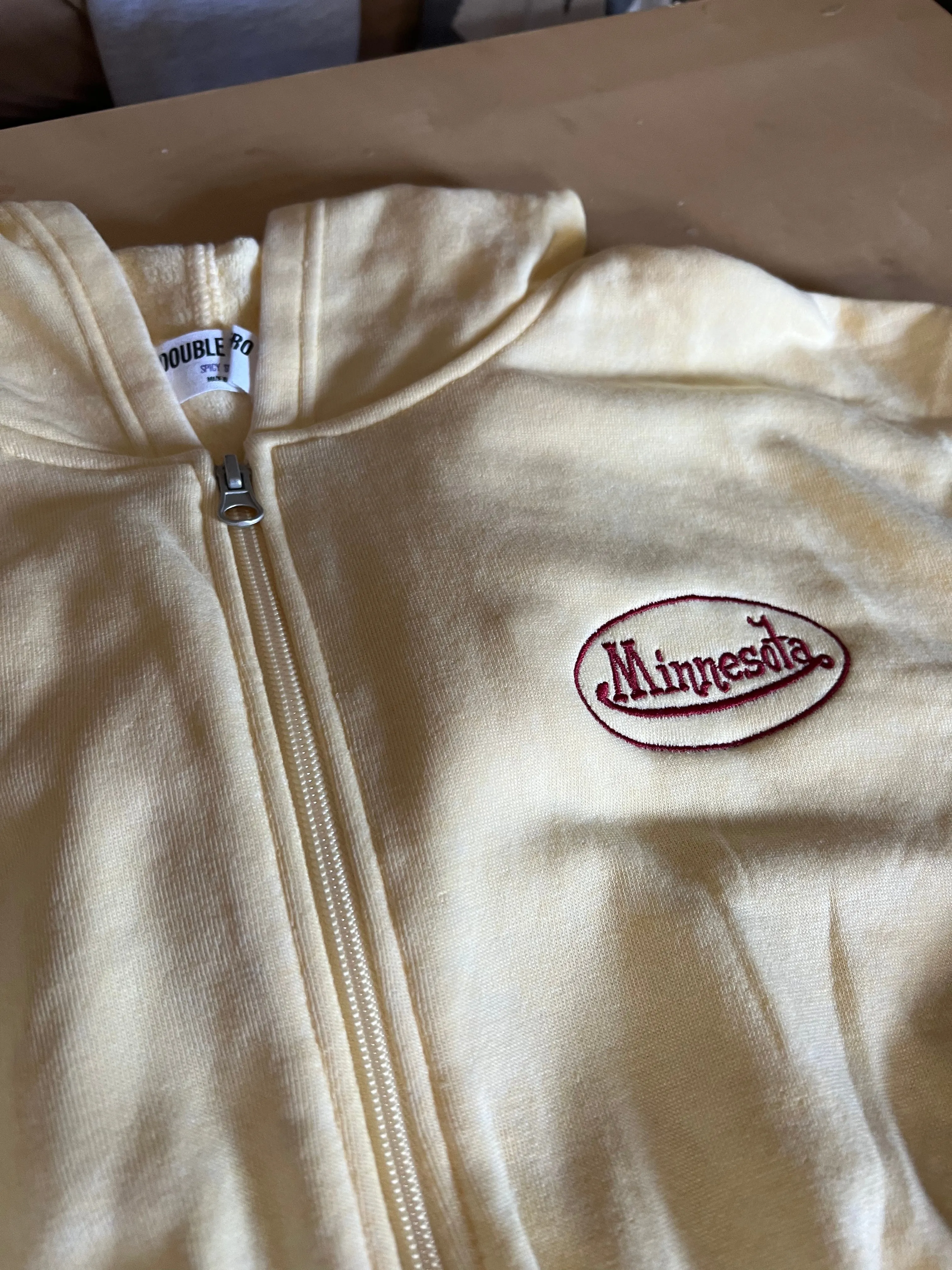 Minnesota Trucker Crop Zip Hoodie