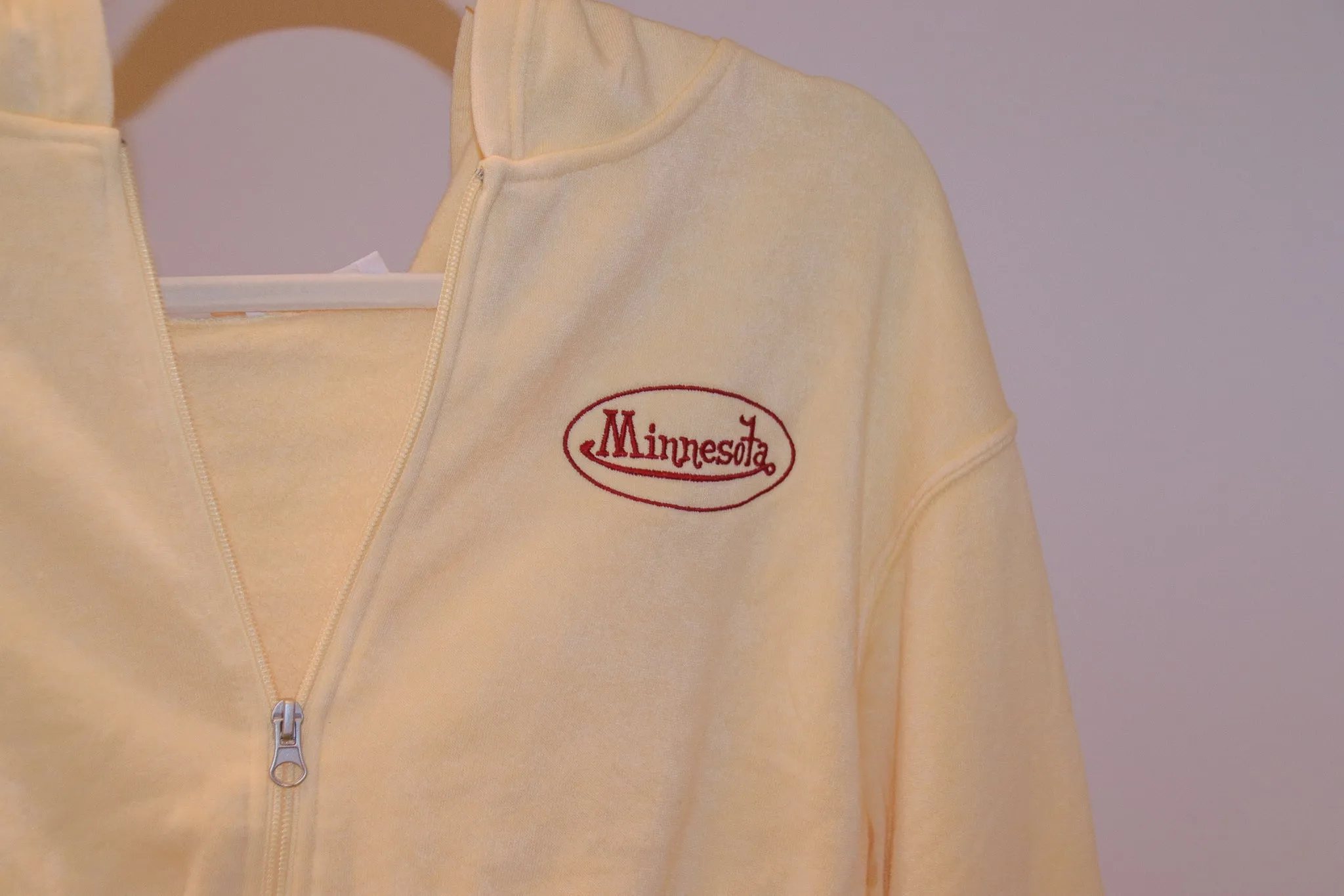 Minnesota Trucker Crop Zip Hoodie