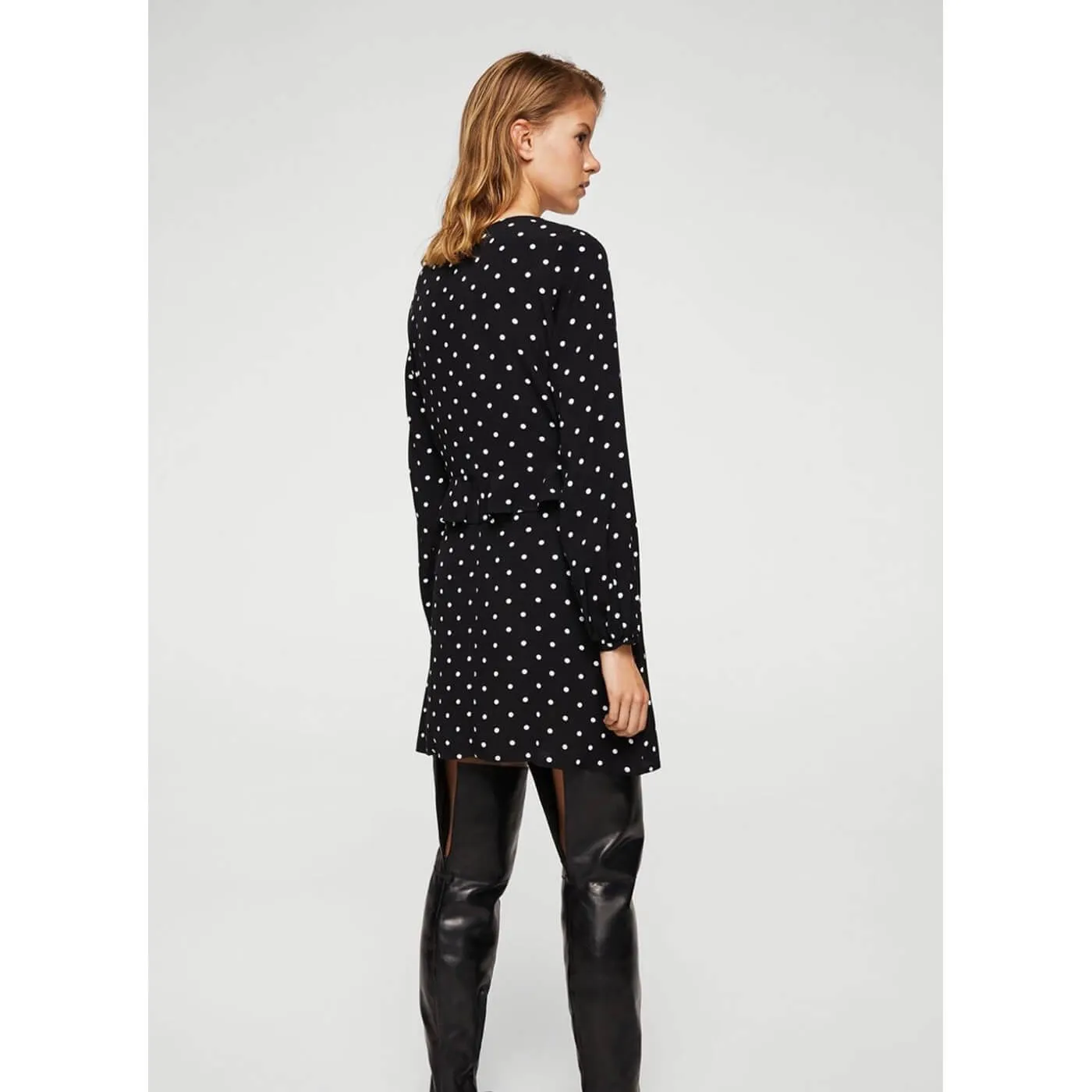 MNG Polka Dot Dress