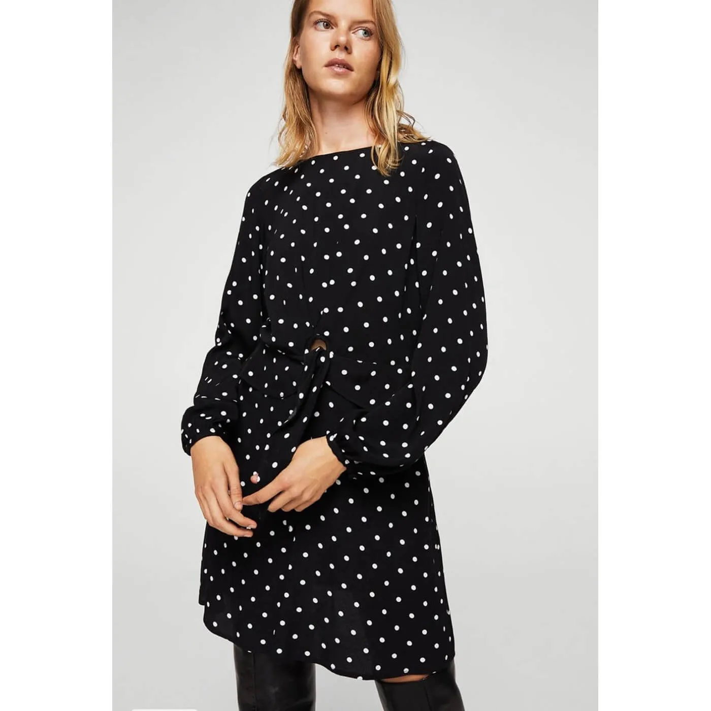 MNG Polka Dot Dress