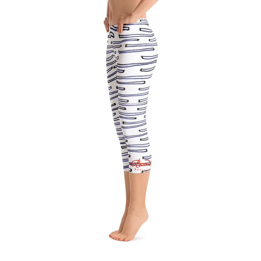 Nautical Crew Capri Leggings