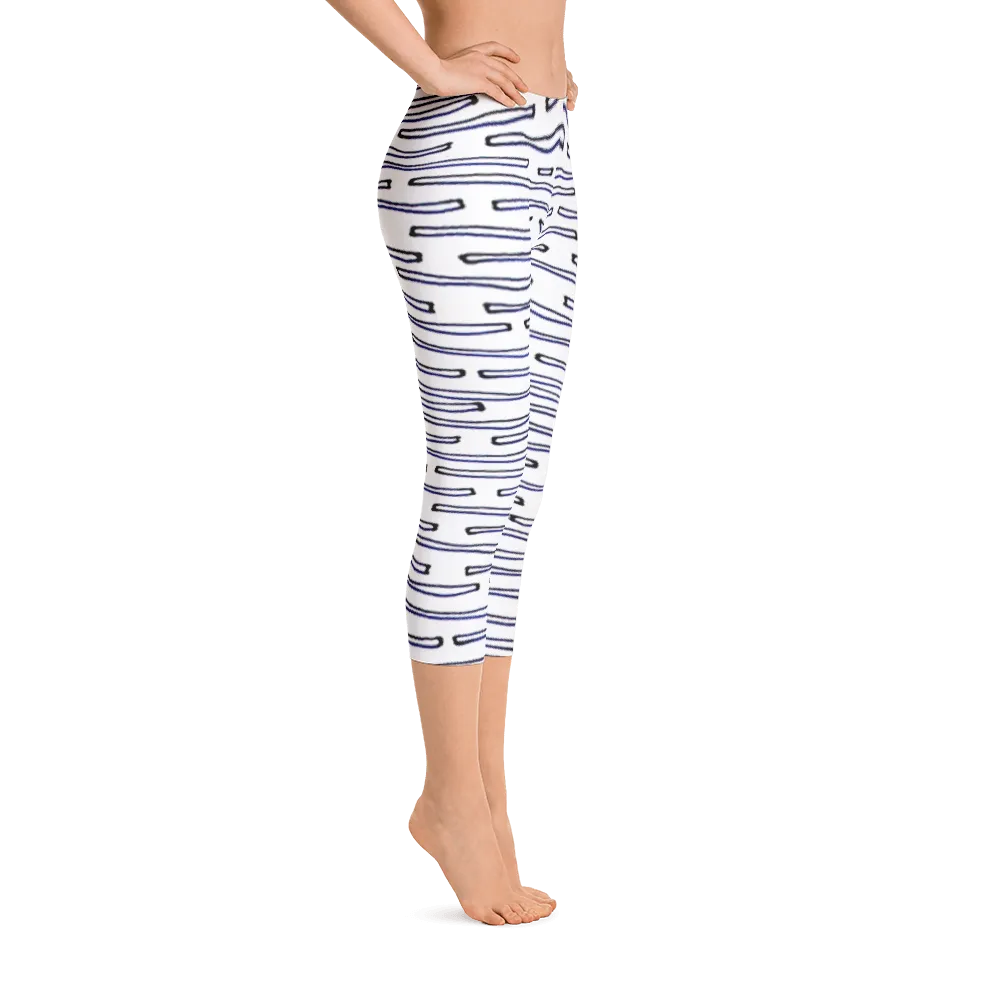 Nautical Crew Capri Leggings