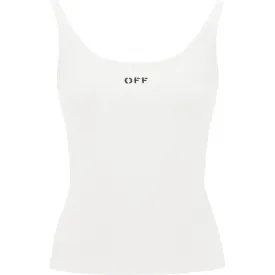 Off-White tank top with off embroidery